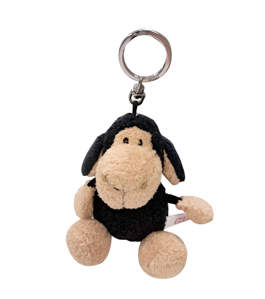 NICI Bean Bag Schlüsselanhänger Schaf schwarz 10cm Plüschtier Anhänger Plüsch