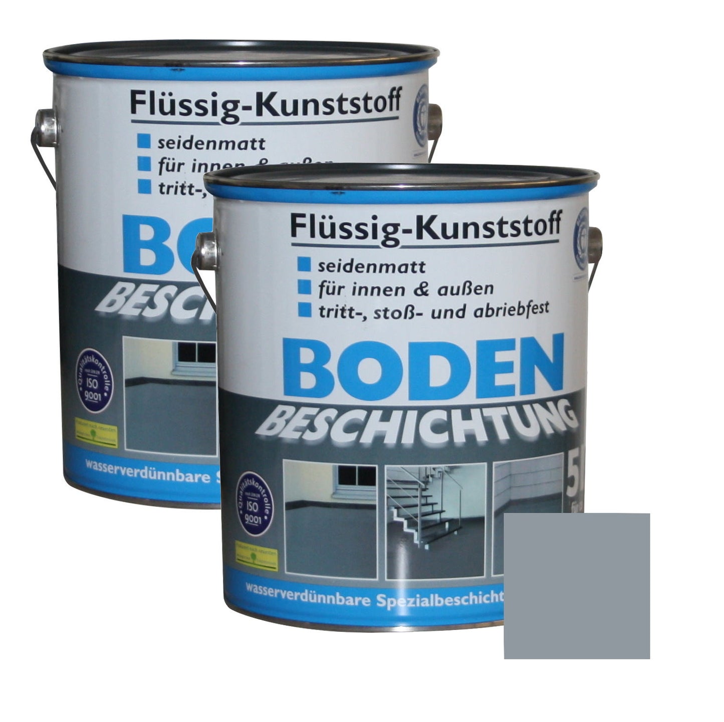 Flüssig Kunststoff 2x 5L Bodenbeschichtung 100m² Betonfarbe Beton Beschichtung
