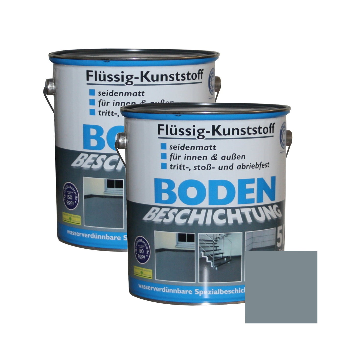 Flüssig Kunststoff 2x 5L Bodenbeschichtung 100m² Betonfarbe Beton Beschichtung