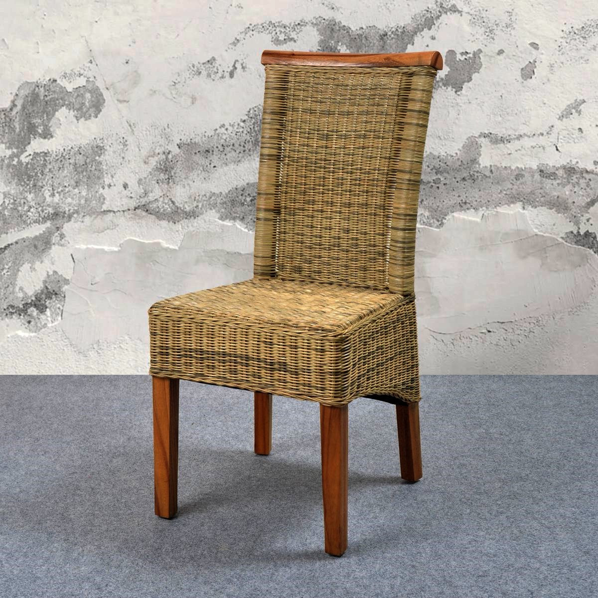 2er Set Esszimmerstuhl Perth Rattan Küchenstuhl Esszimmer Küche Stuhl Stühle