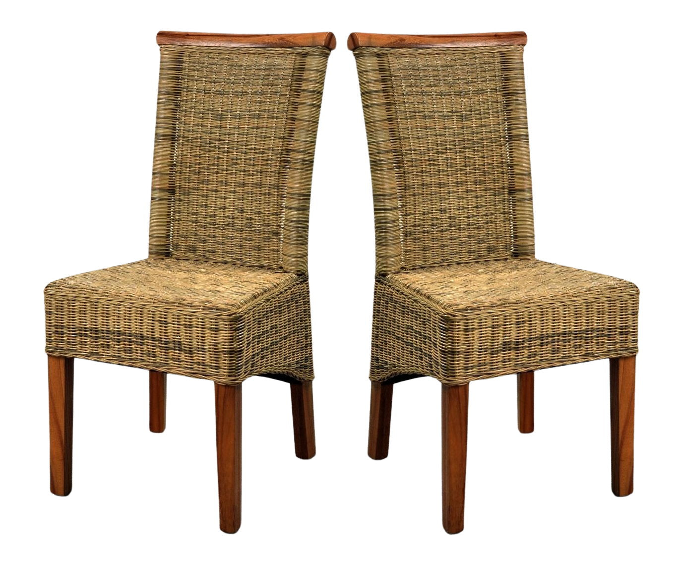 2er Set Esszimmerstuhl Perth Rattan Küchenstuhl Esszimmer Küche Stuhl Stühle