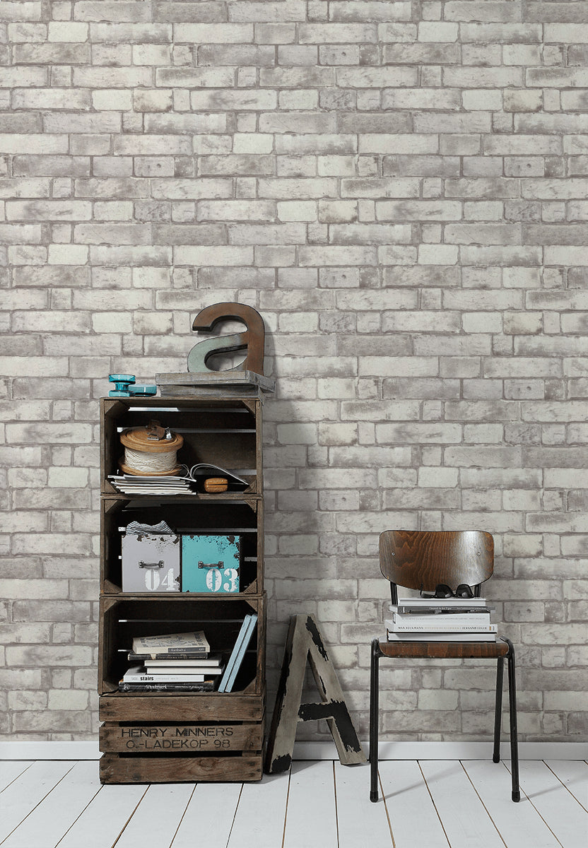 A.S. Création Steintapete Grau Vliestapete 302562 Wandtapete