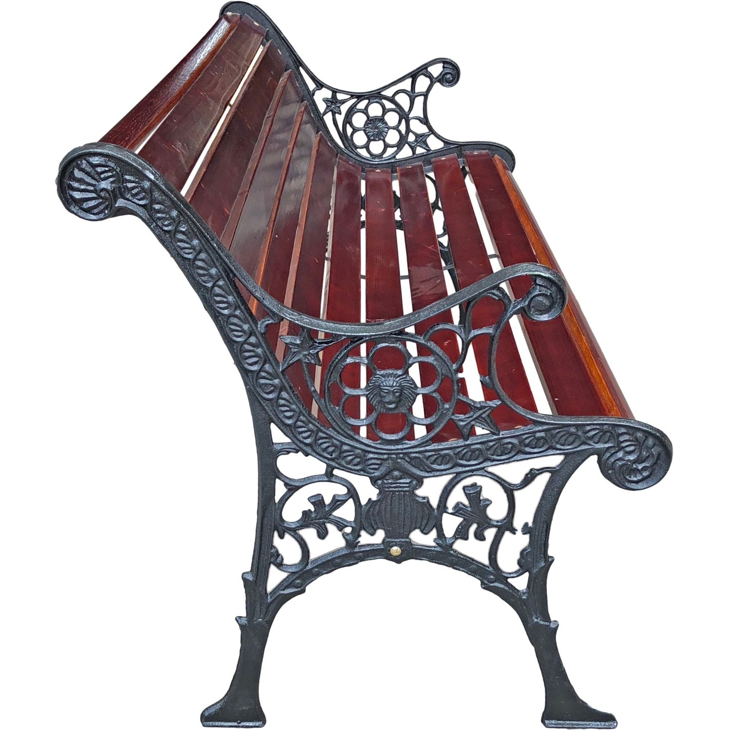 Garden Pleasure Parkbank VERSAILLES Metall Holz Garten Bank Sitzbank Möbel