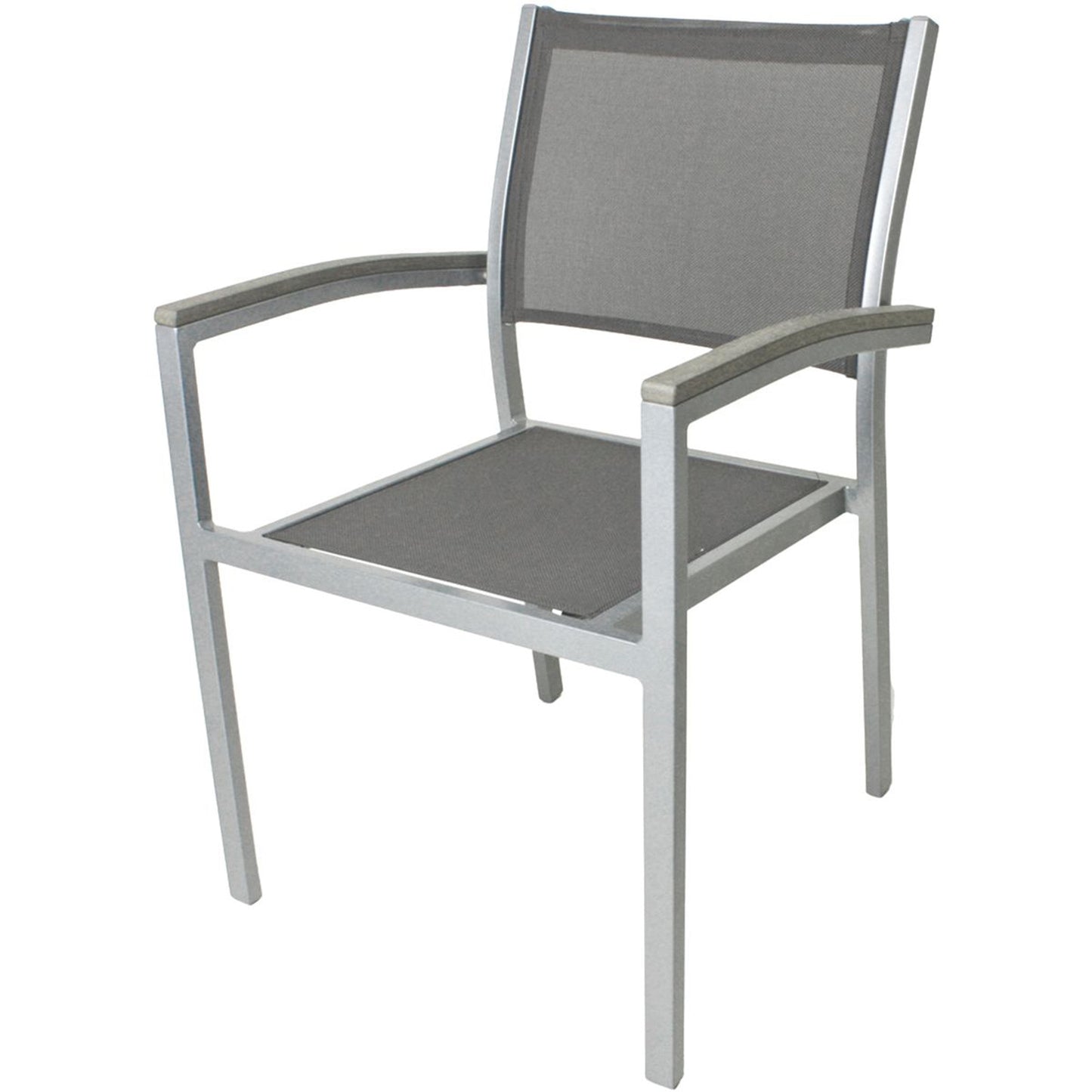 2x Garden Pleasure Gartenstuhl Garten Stuhl Sessel Alu Terrasse Balkon Möbel