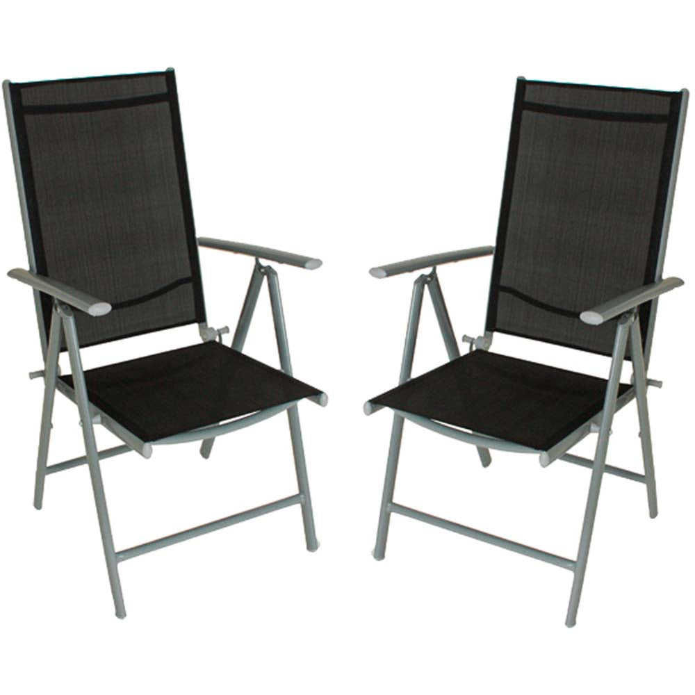 Garden Pleasure Tischgruppe LOLA 5tlg. Tisch 4x Hochlehner Ausziehtisch Stühle