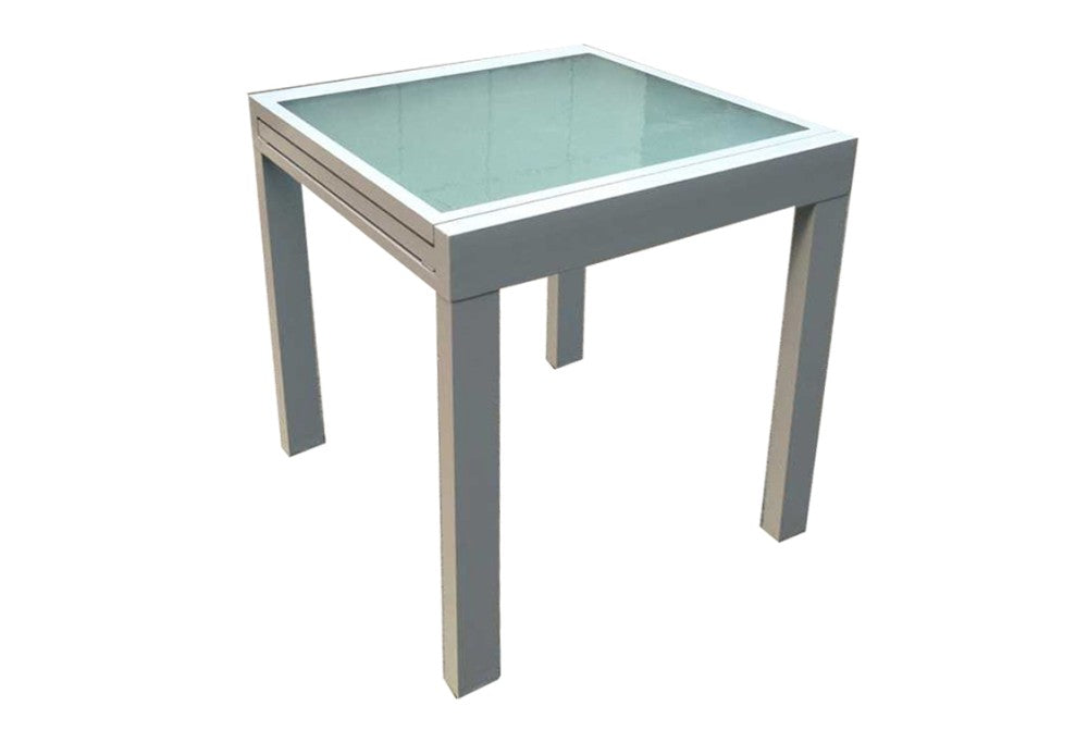 Garden Pleasure Ausziehtisch 65/130x65 Garten Terrasse Alu Glas Tisch Esstisch