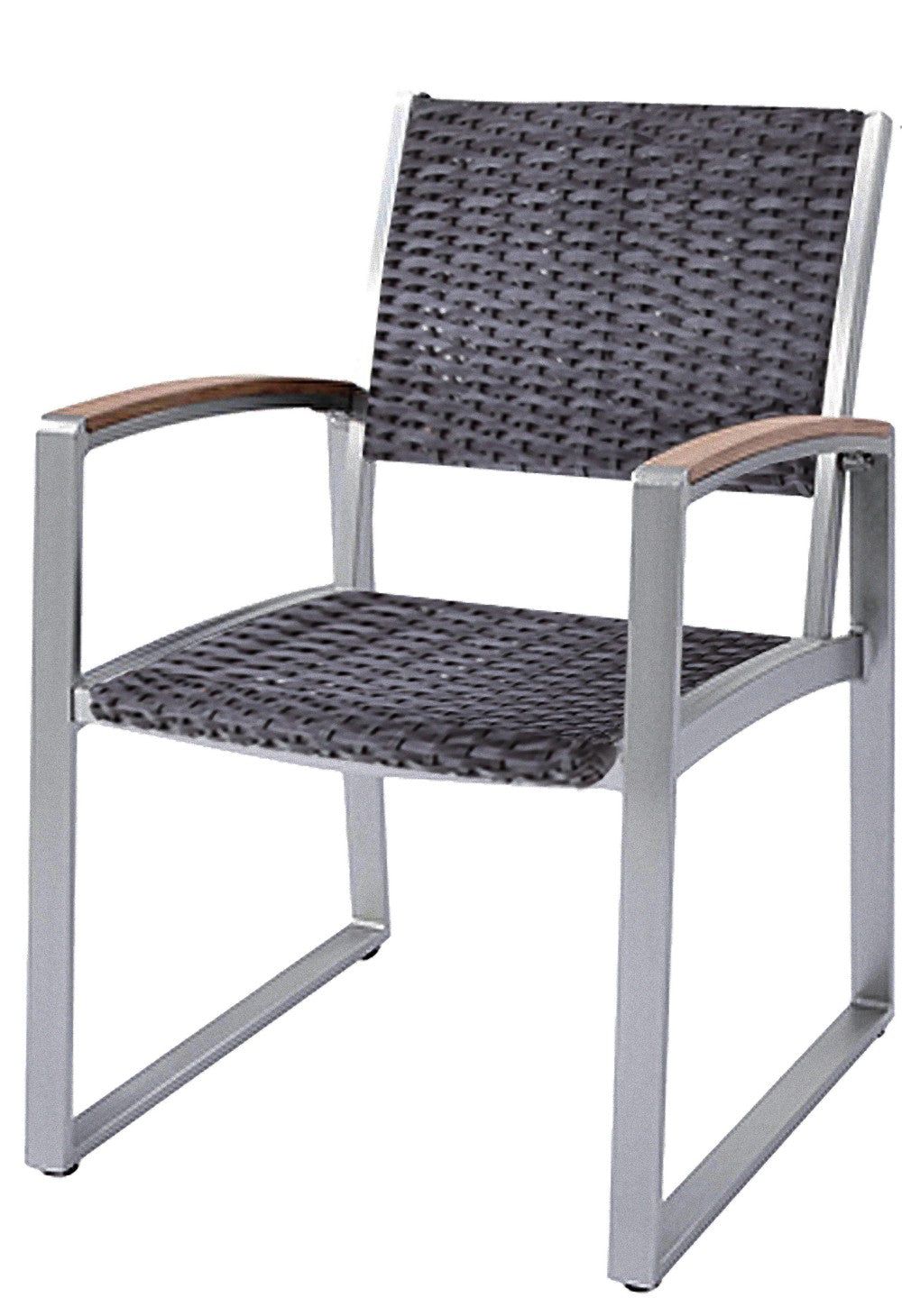 2x Gartenstuhl Armlehnenstuhl Garten Balkon Stuhl Sessel Möbel Poly Rattan Optik