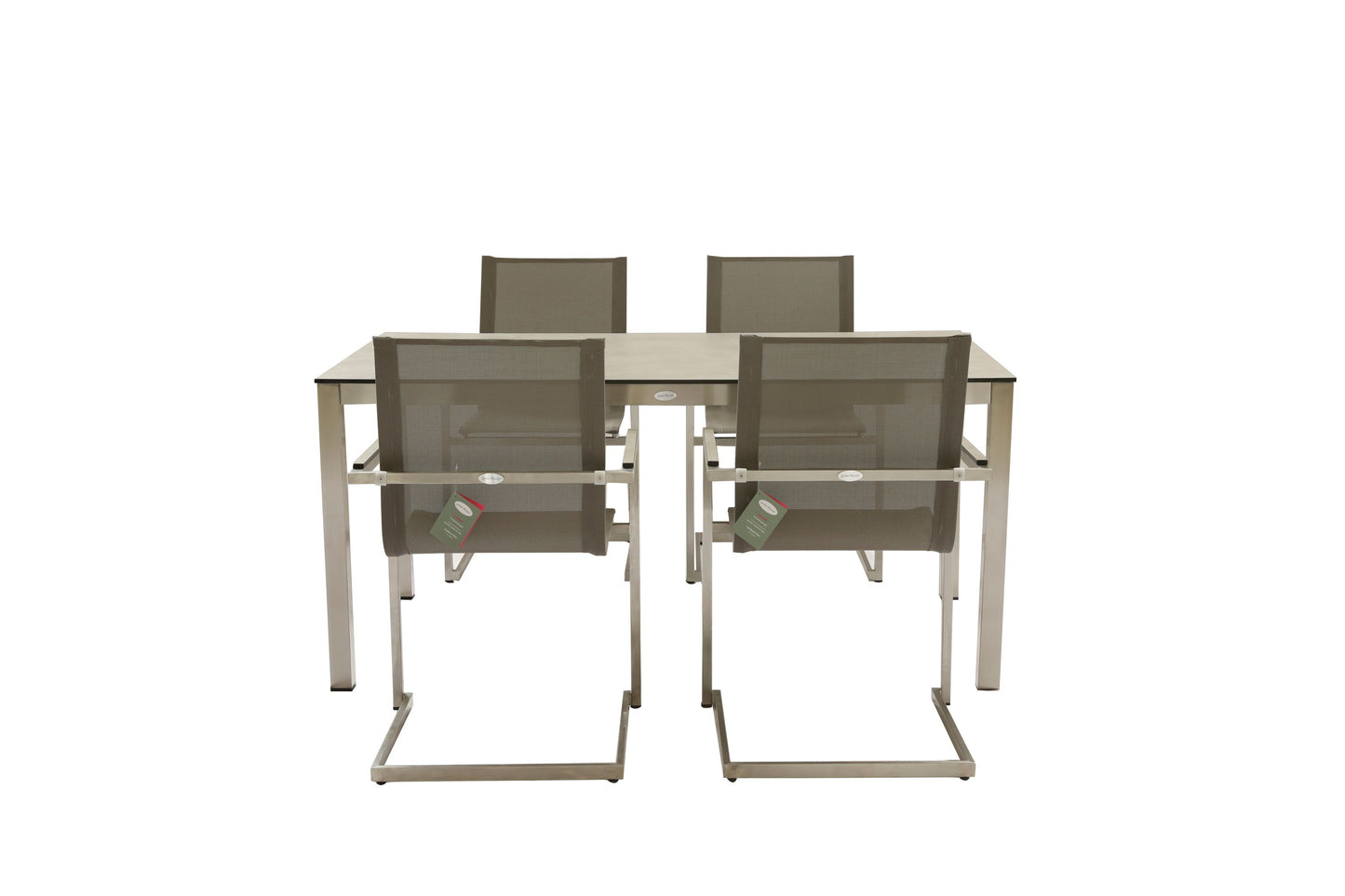 Edelstahl Garten Tisch 158cm Gartentisch Terrasse Esstisch Balkon grau Möbel
