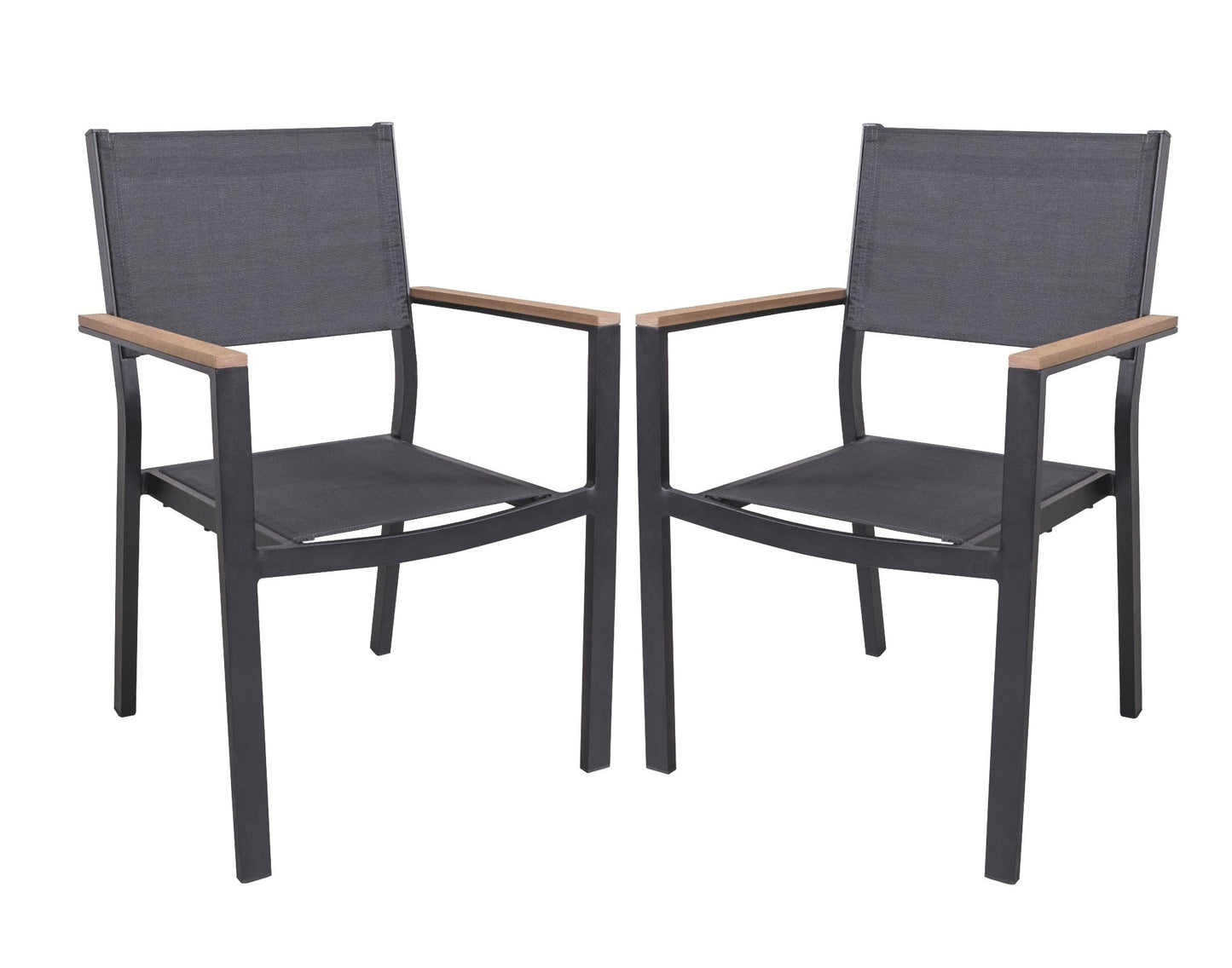 2er Set Stapelstuhl Cancun Gartenstuhl Essstuhl Garten Terrasse Möbel Stuhl
