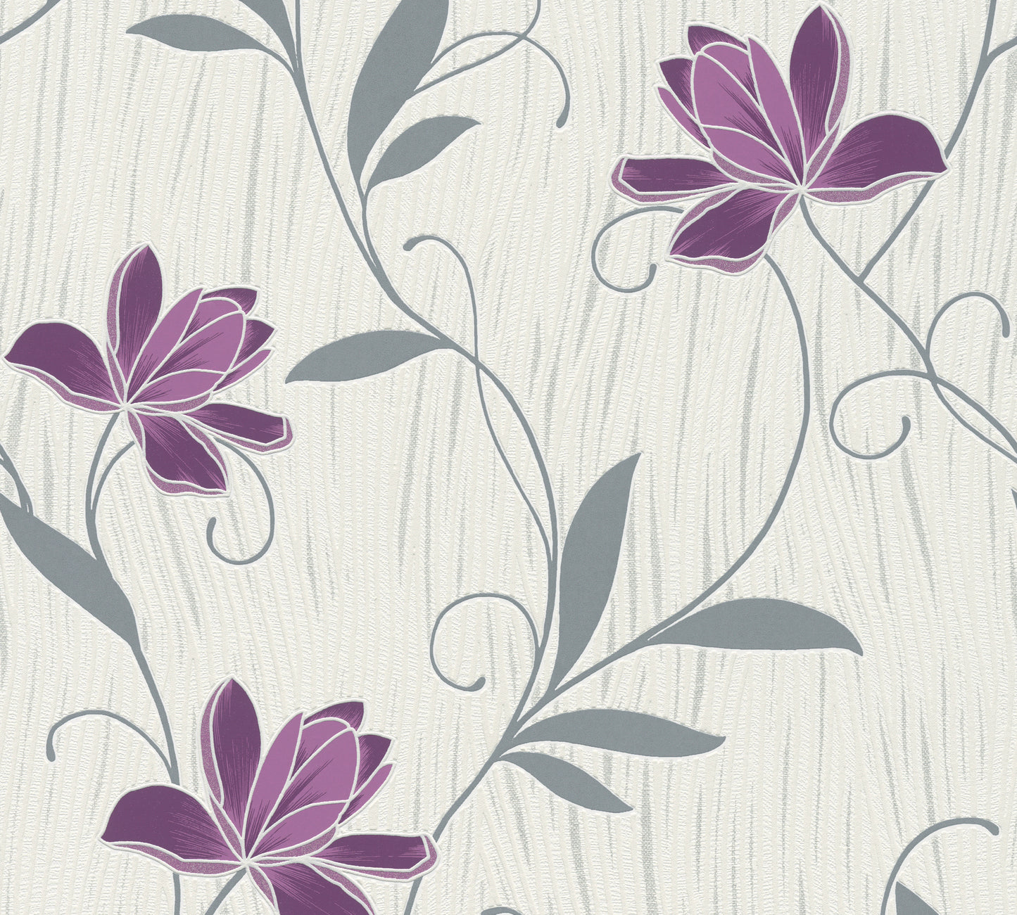 A.S. Création Blumentapete Lila Papiertapete 306234 Wandtapete Tapete