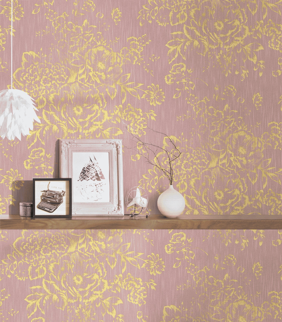 A.S. Création Blumentapete Gold 306575 Tapete Metallic Silk Wandtapete Design