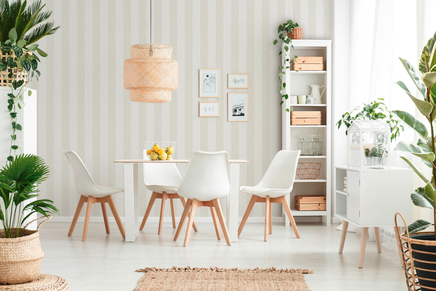 A.S. Création Streifentapete Beige 314055 Wandtapete Vlies Vinyl Rolle Tapete