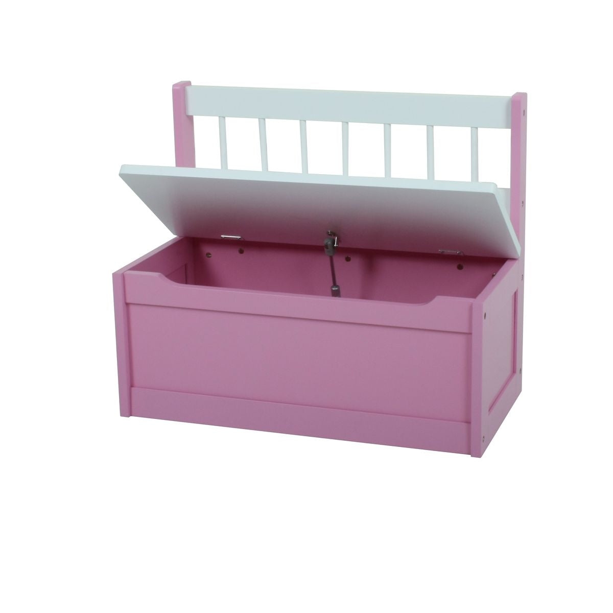2er Set Holz Kinder Truhenbank Truhe Sitzbank Bank Spielkiste Kindermöbel pink