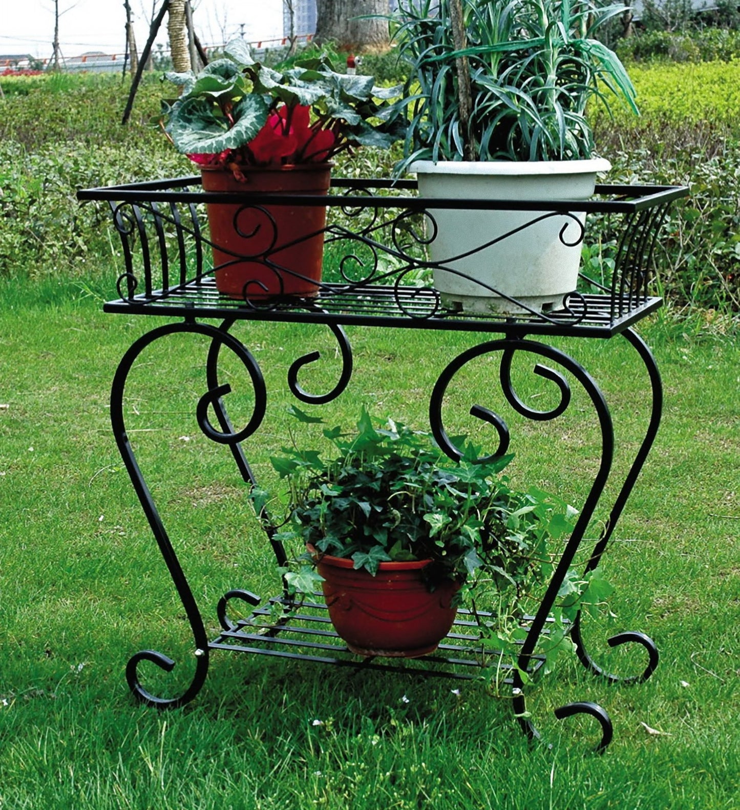Pflanzständer Metall Blumenständer Blumenregal Outdoor Indoor Dekoration