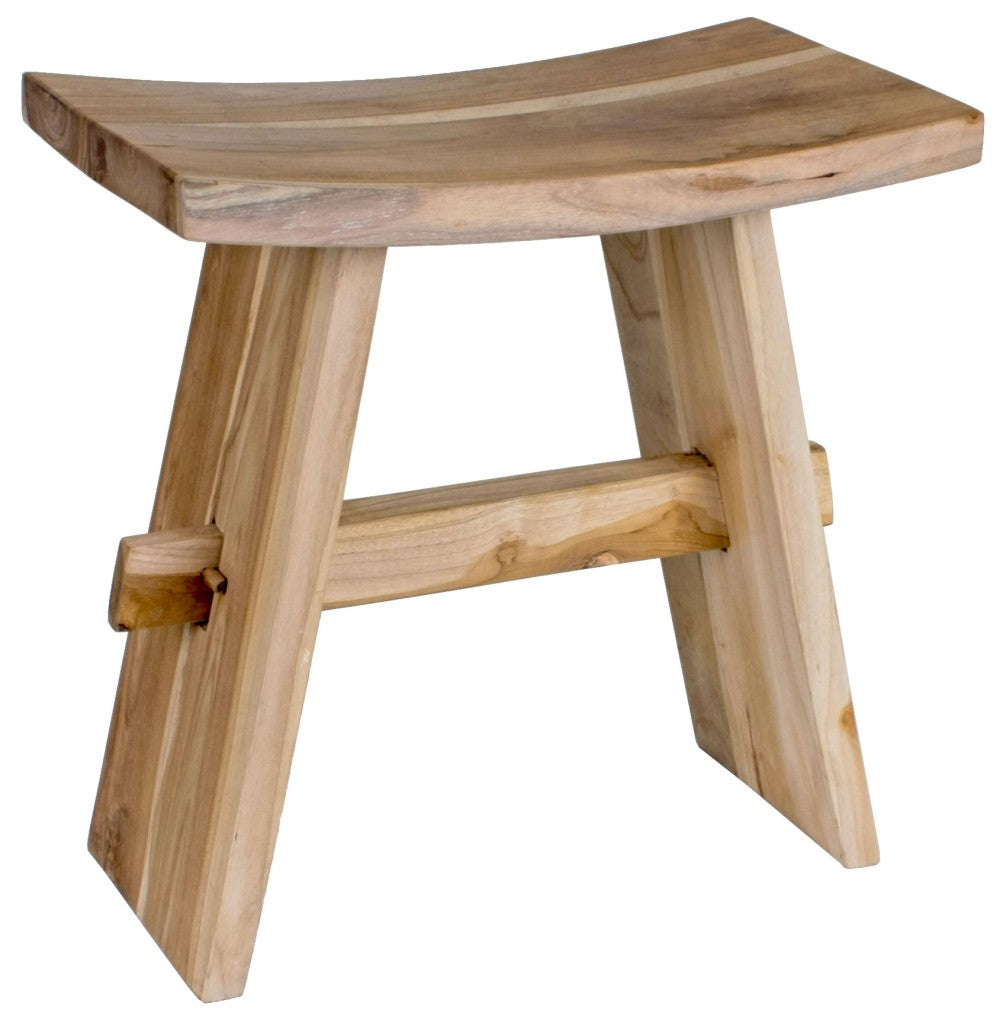 Teak Holz Sitz Hocker Holz 47cm Teakholz Holzhocker Blumenhocker Schemel