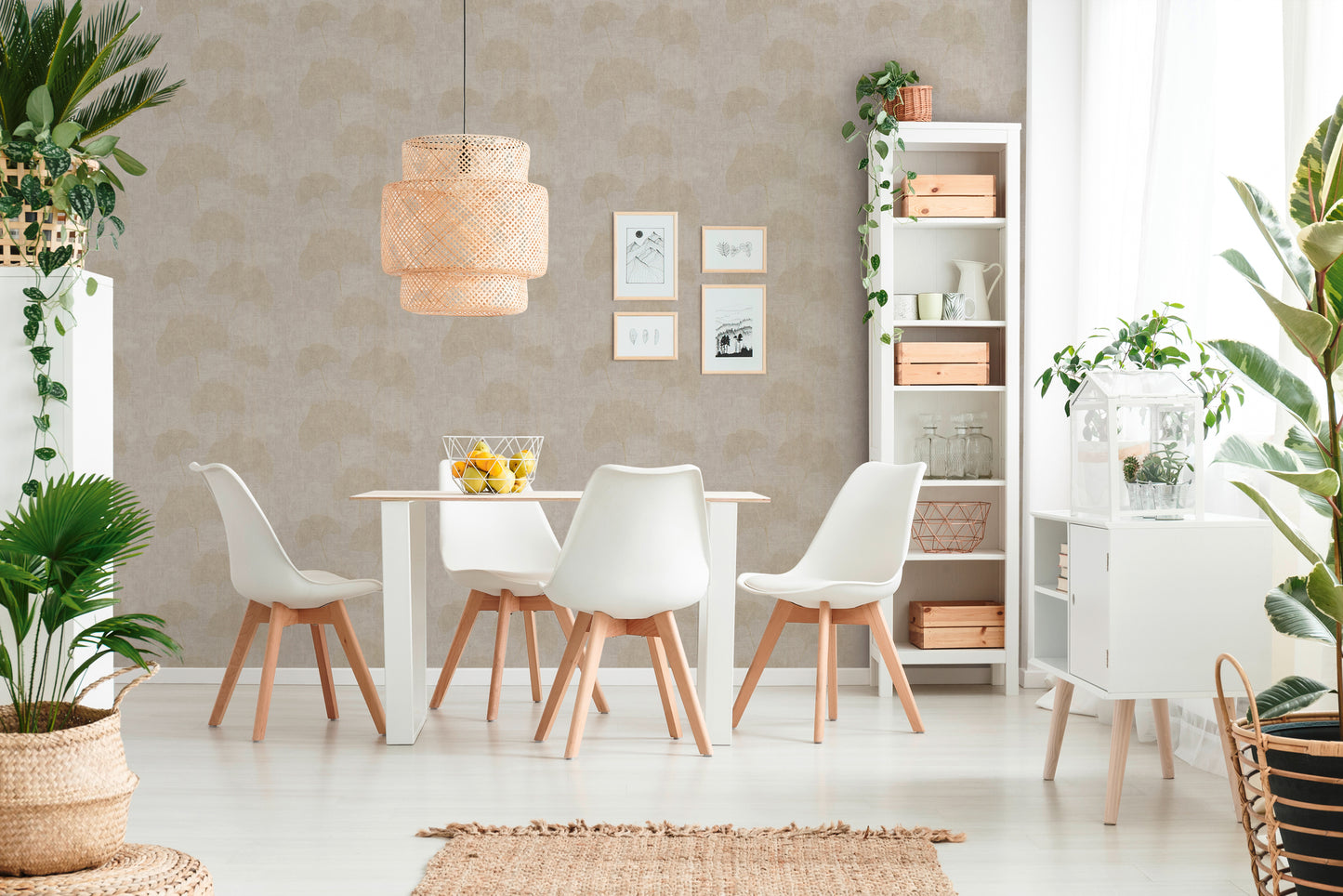 A.S. Création Blumentapete Beige 322655 Wandtapete Vliestapete Floral Vinyl