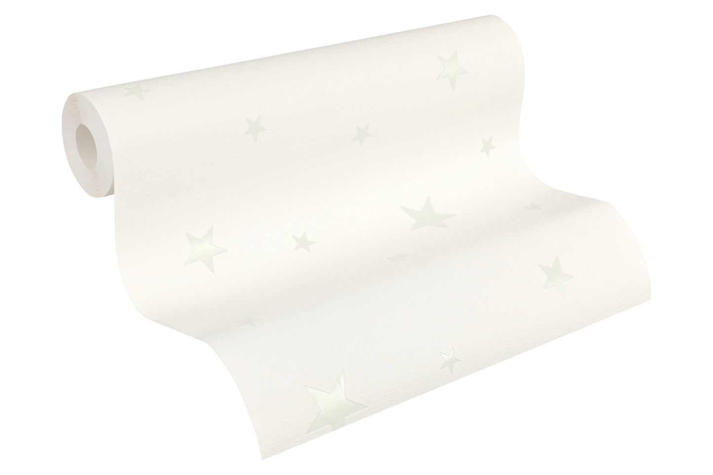 A.S. Création Kinderzimmertapete Weiß Papier 324401 Wandtapete mit Sternen