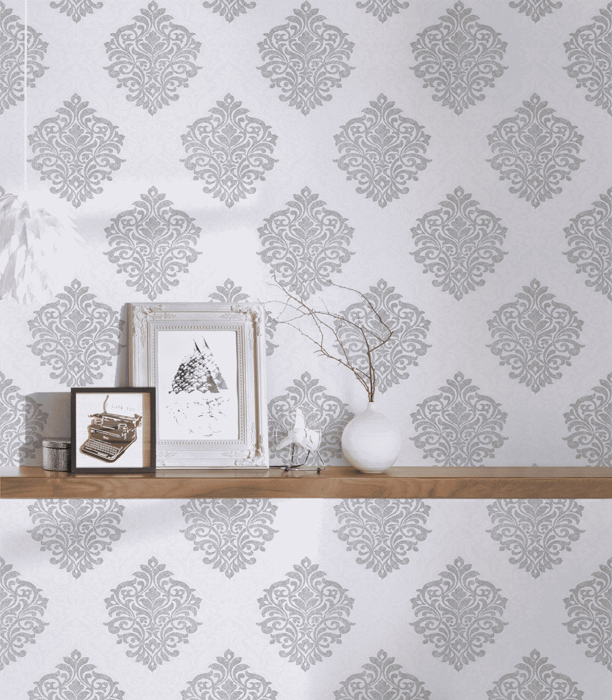 A.S. Création Barocktapete Barock Grau 324802 Tapete Alpha Wandtapete Design