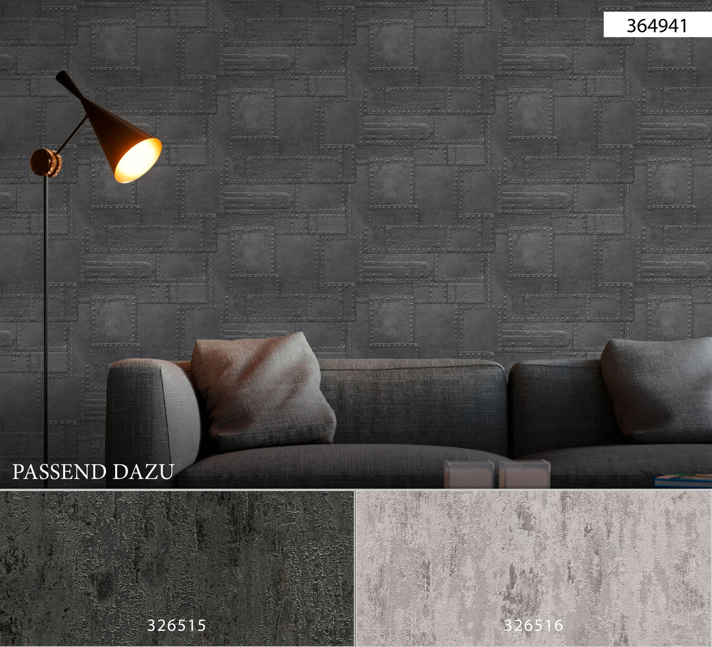 A.S. Création Unitapete Schwarz Vliestapete 326515 Wandtapete