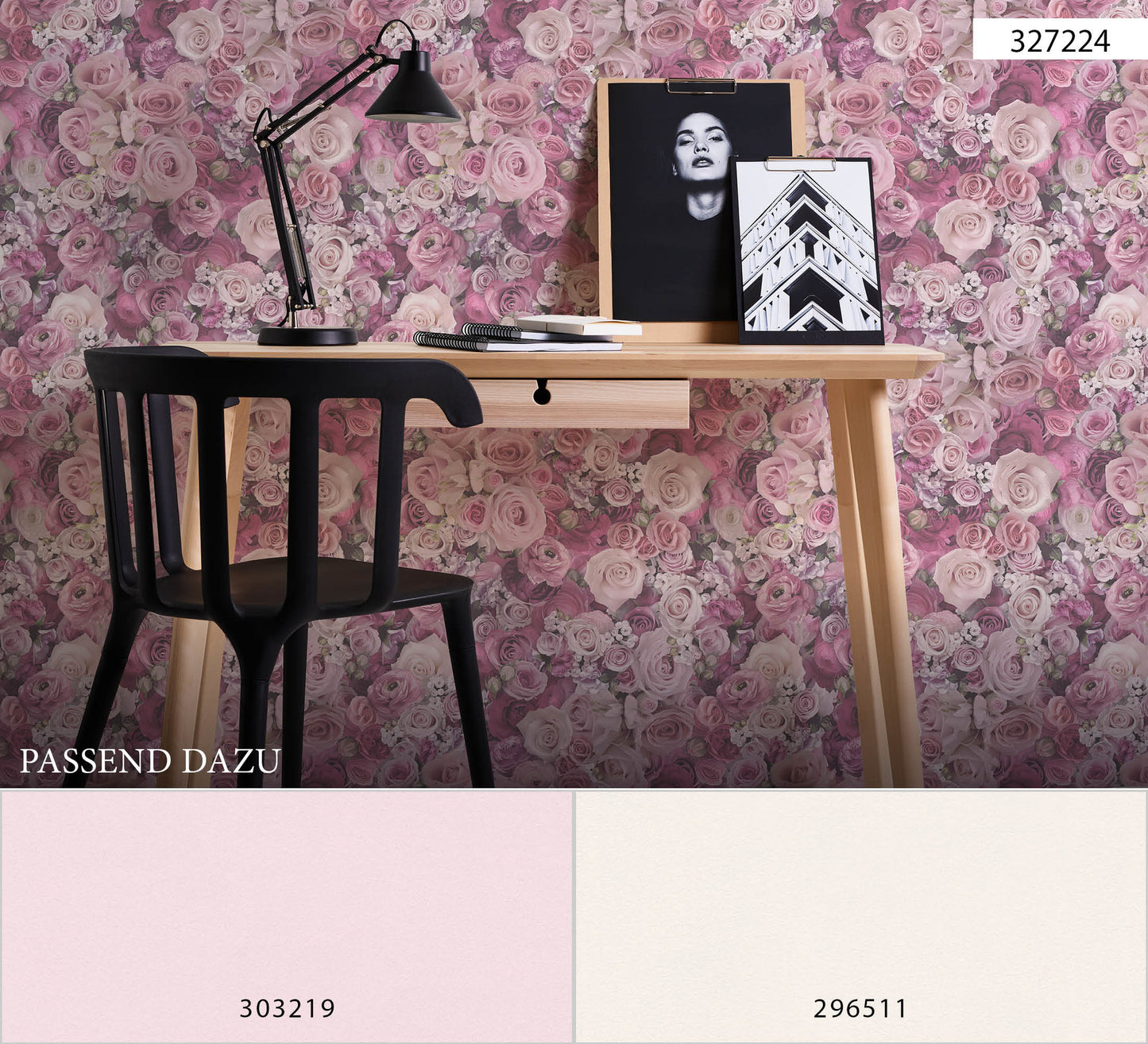 A.S. Création Blumentapete Rosa Vliestapete 327224 Wandtapete Tapete