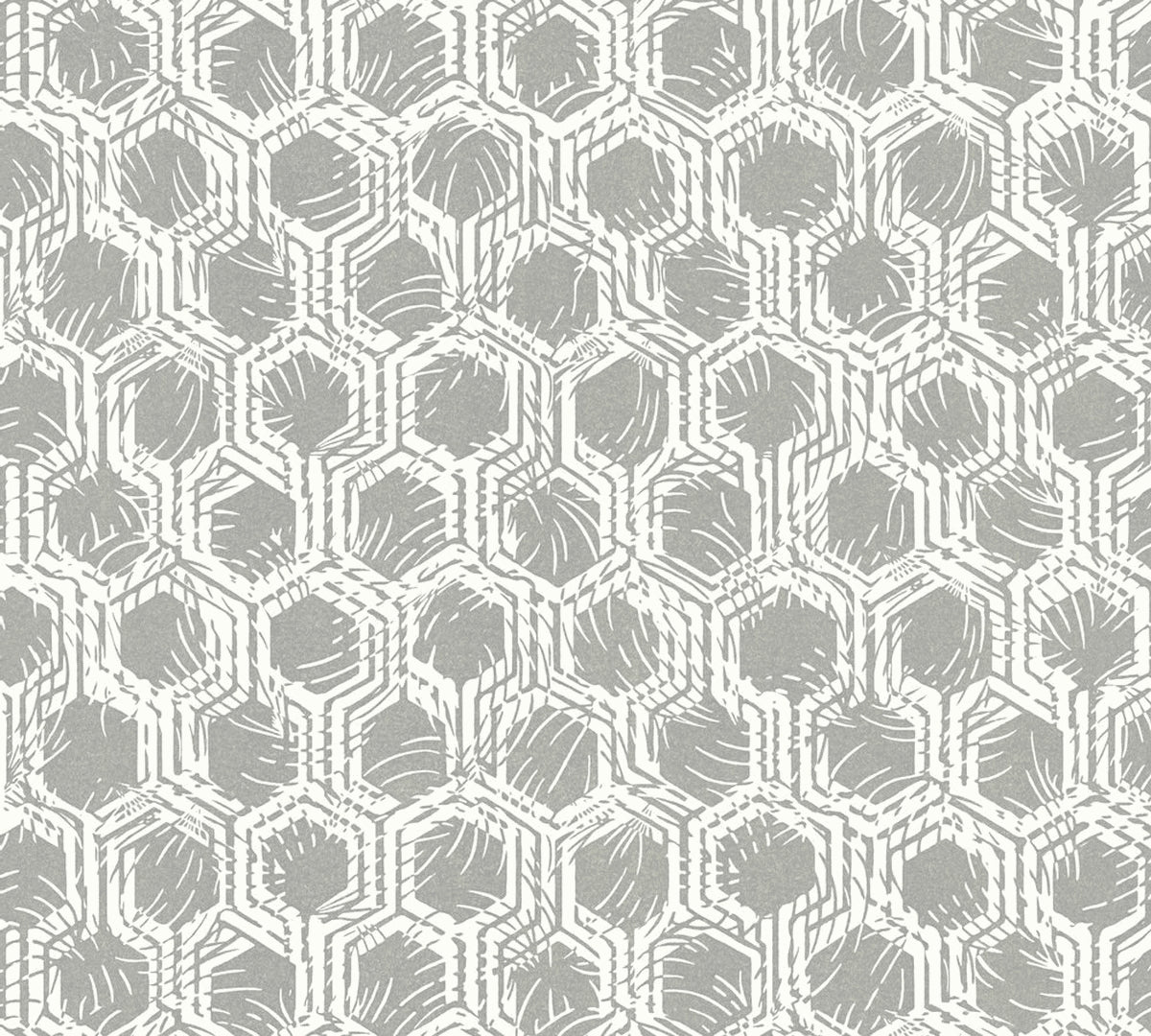 A.S. Création Geometrische Tapete Silber 333271 Tapete Alpha Wandtapete Design
