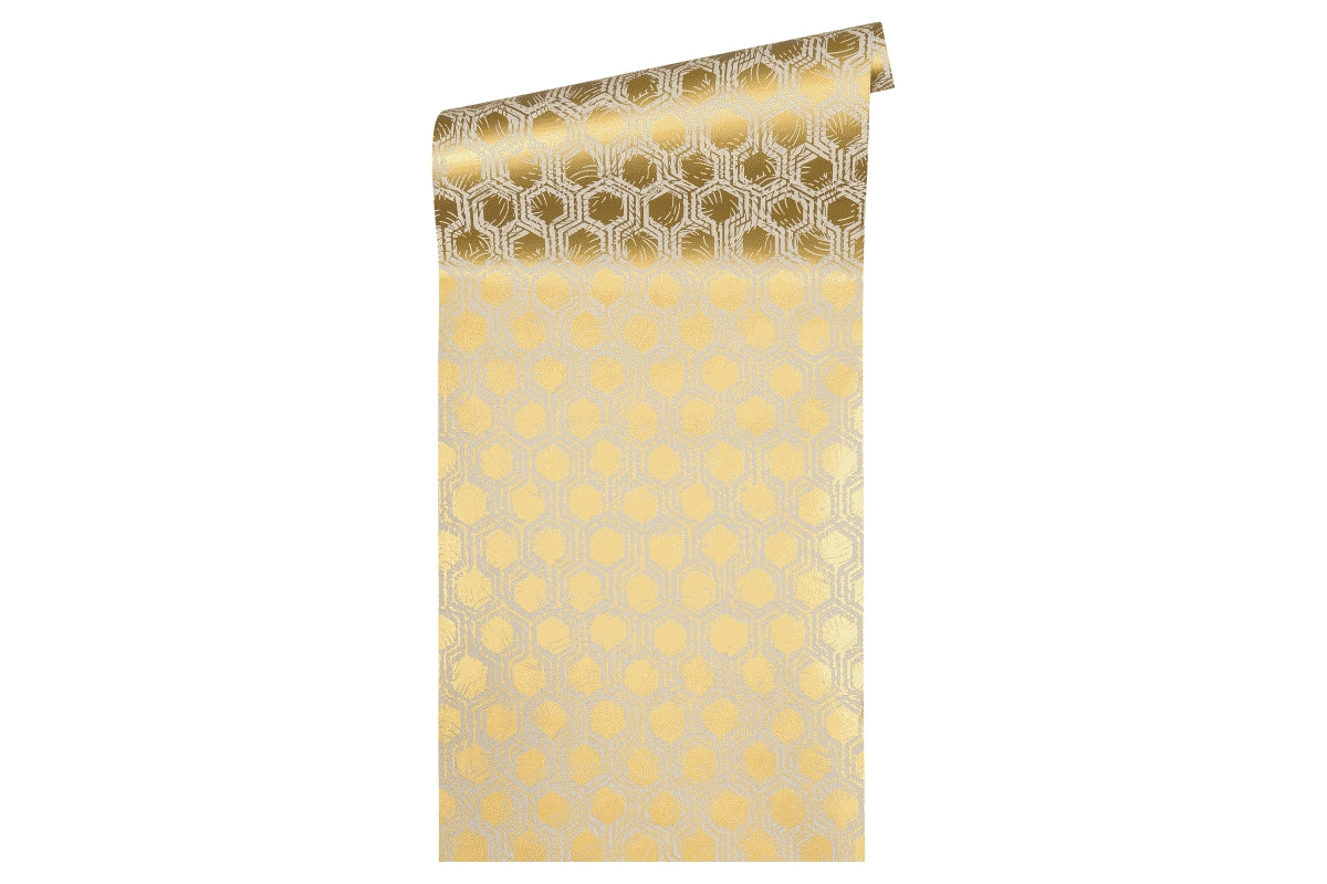 A.S. Création Geometrische Tapete Gold 333273 Tapete Alpha Wandtapete Design