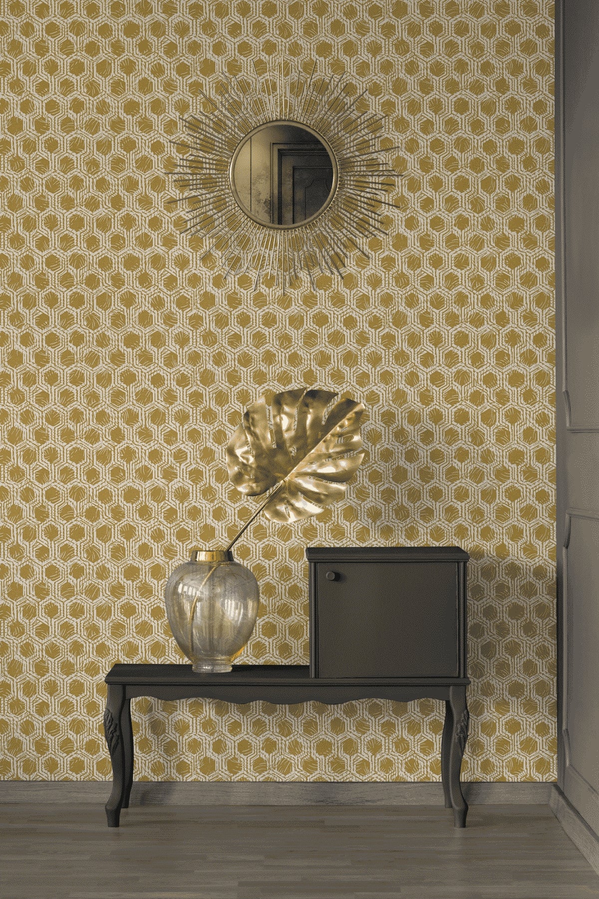 A.S. Création Geometrische Tapete Gold 333273 Tapete Alpha Wandtapete Design