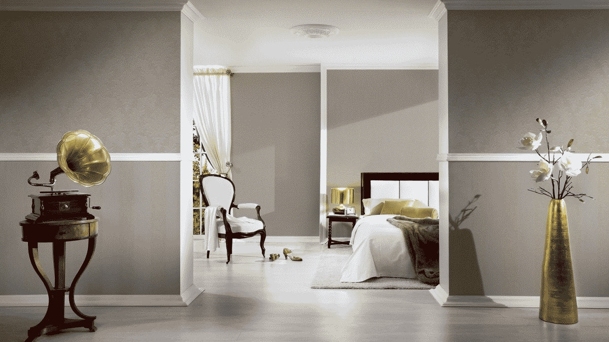 A.S. Création Unitapete Uni einfarbig Beige 335402 Tapete Castello Wandtapete