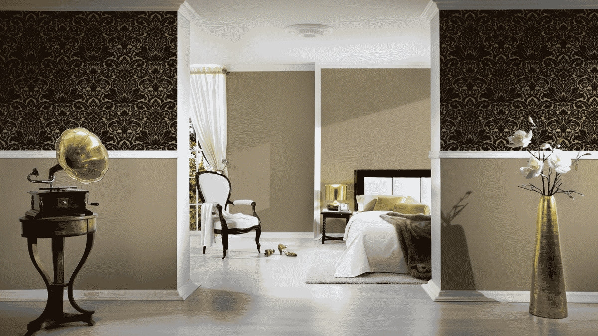 A.S. Création Unitapete Uni einfarbig Beige 335403 Tapete Castello Wandtapete