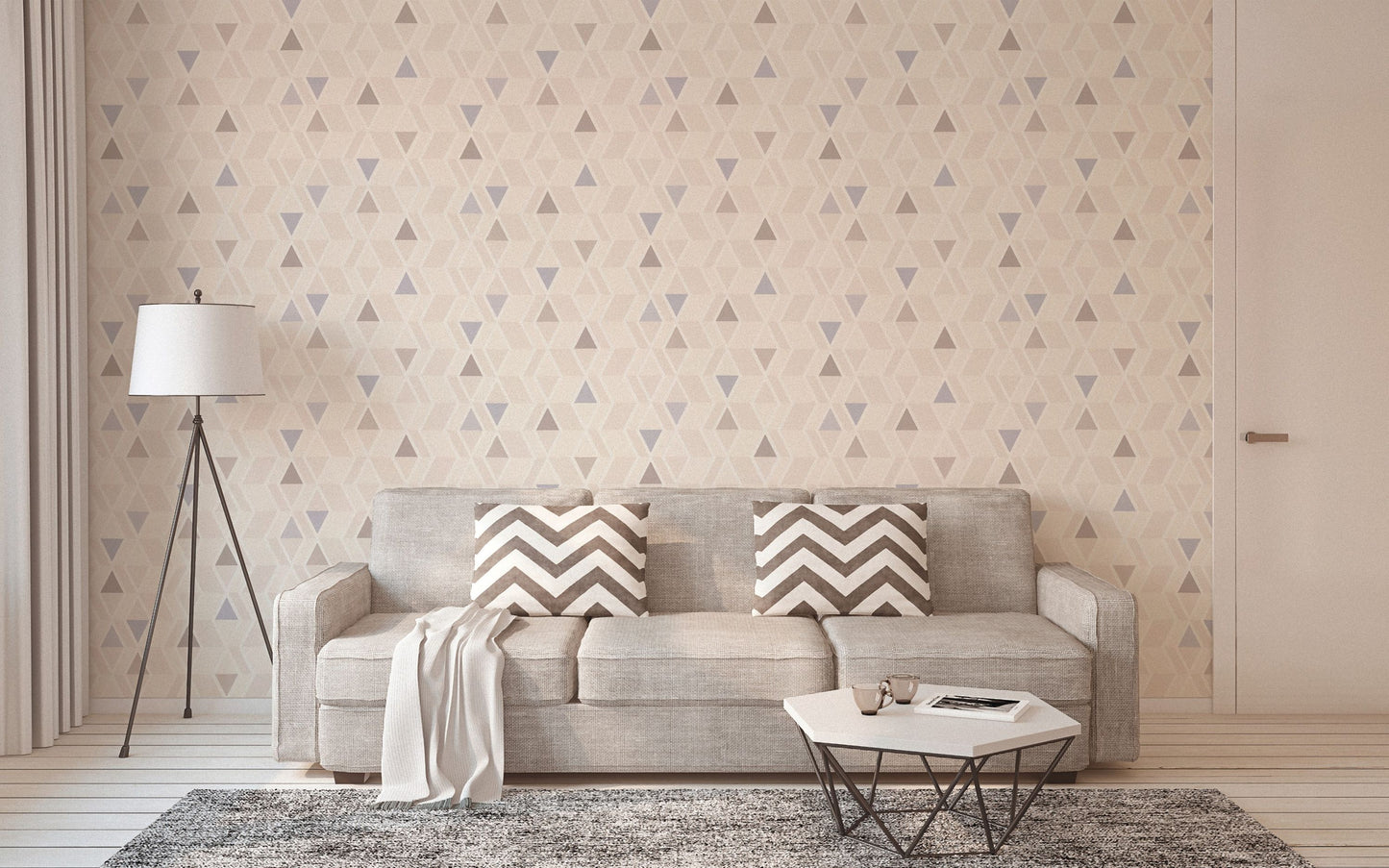 A.S. Création geometrisch Tapete Blau 343025 Wandtapete Vlies Vinyl Rolle Tapete