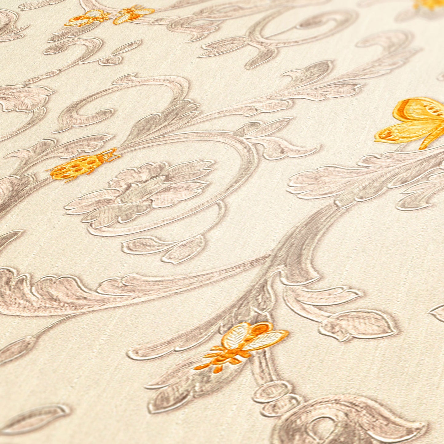 Versace Home Barocktapete Gelb 343253 Luxus Vlies Designertapete Tapete Design