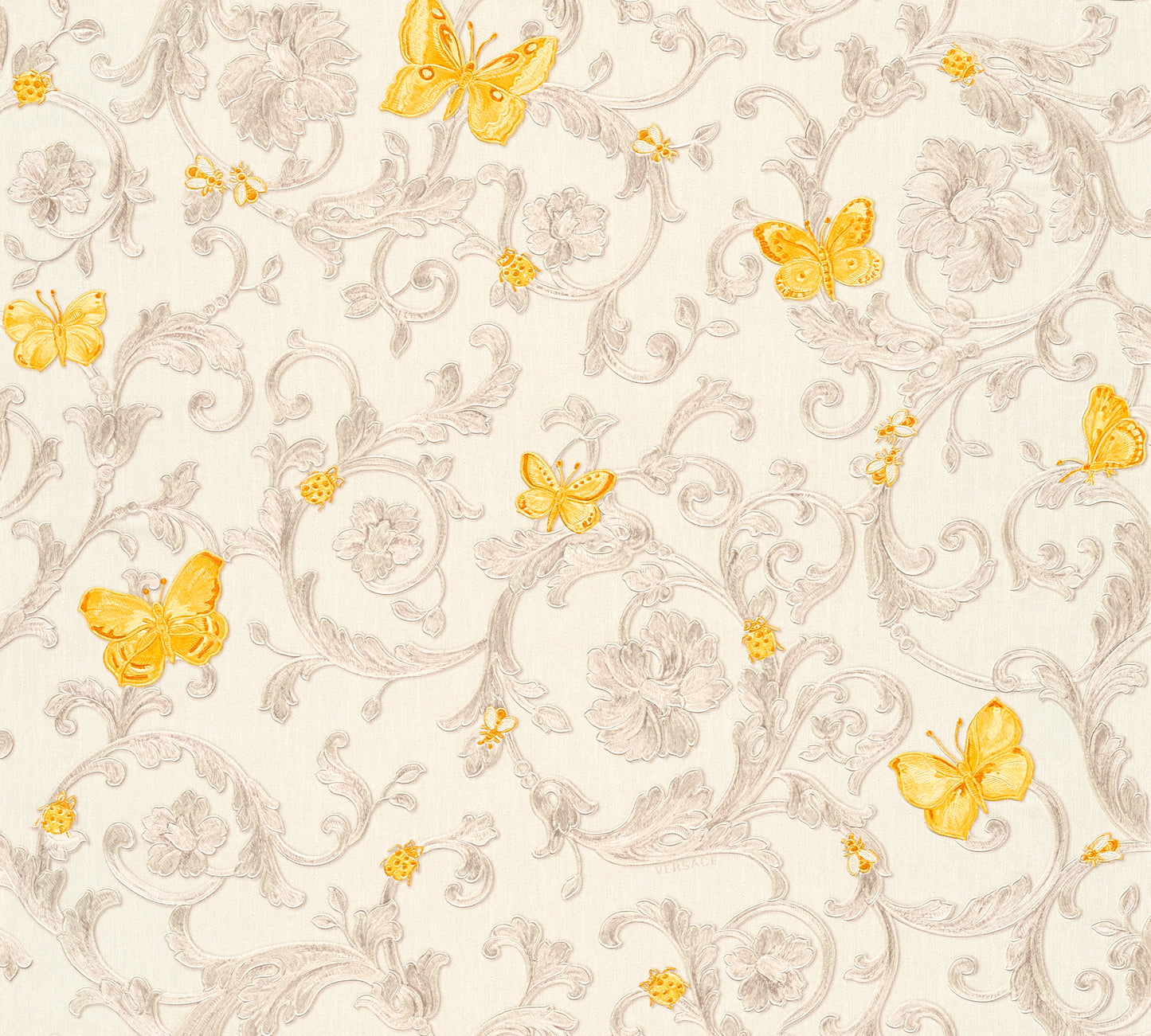 Versace Home Barocktapete Gelb 343253 Luxus Vlies Designertapete Tapete Design