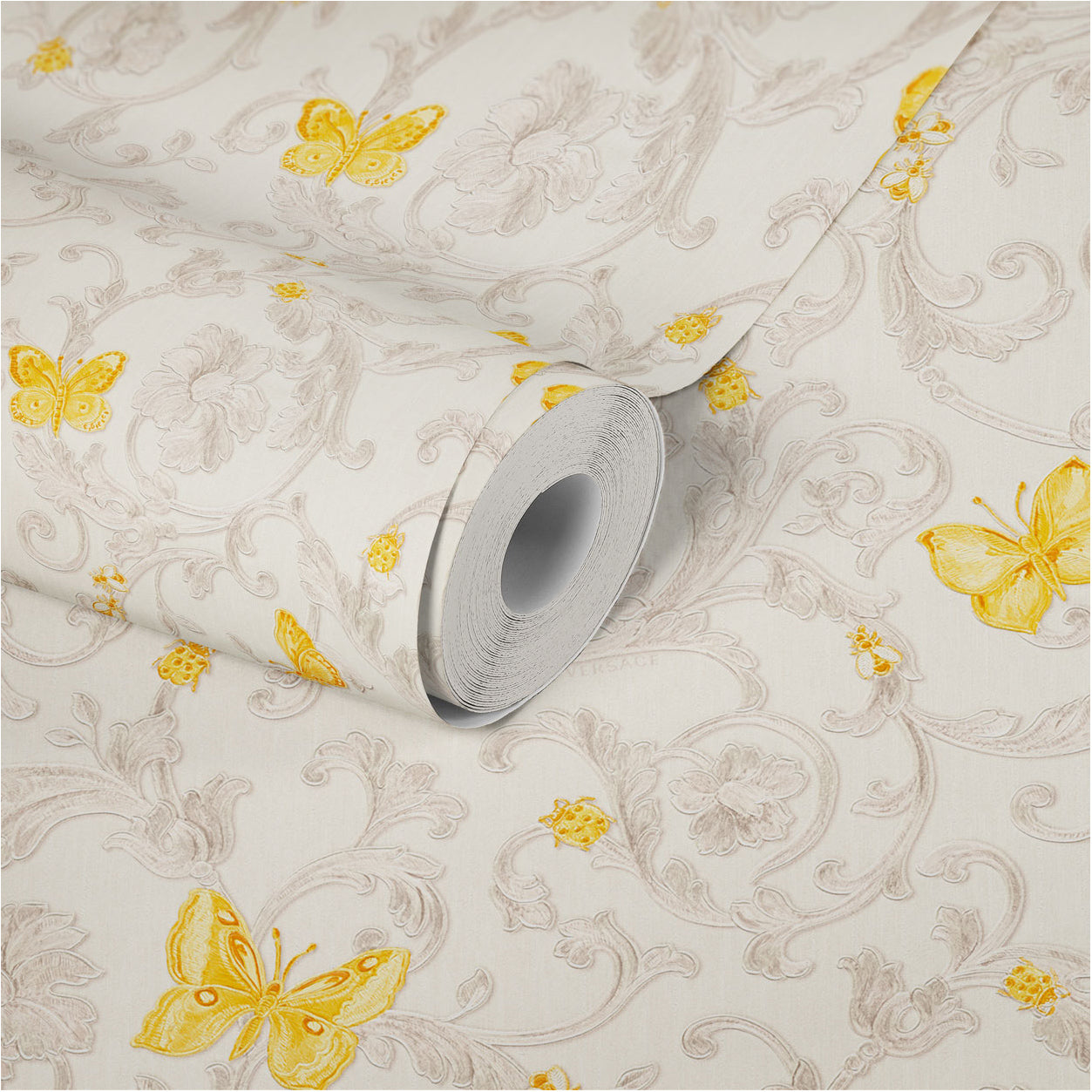 Versace Home Barocktapete Gelb 343253 Luxus Vlies Designertapete Tapete Design