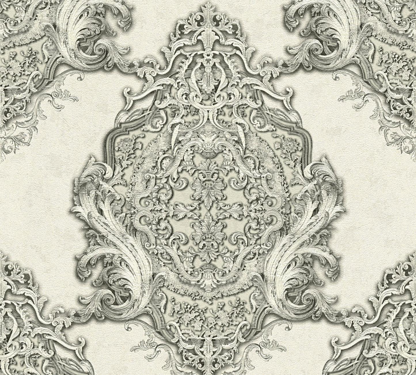 A.S. Création Barocktapete Silber 343724 Wandtapete Vlies Vinyl Rolle Tapete