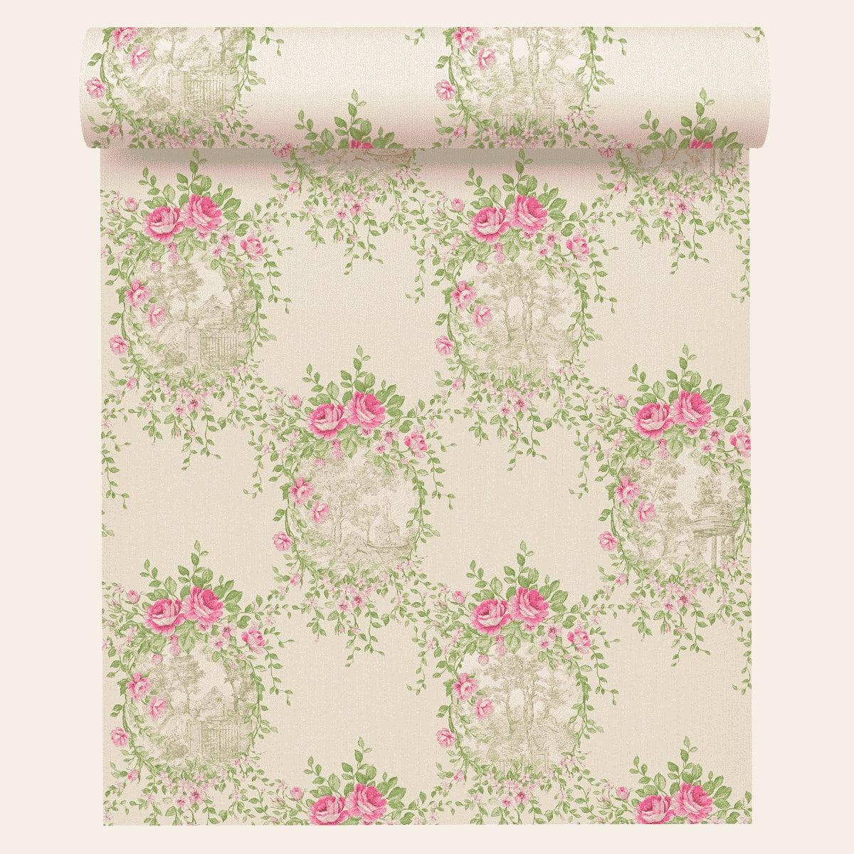 A.S. Création Blumentapete Blumen floral Tapete Rosa 344992 Château 5 Wand