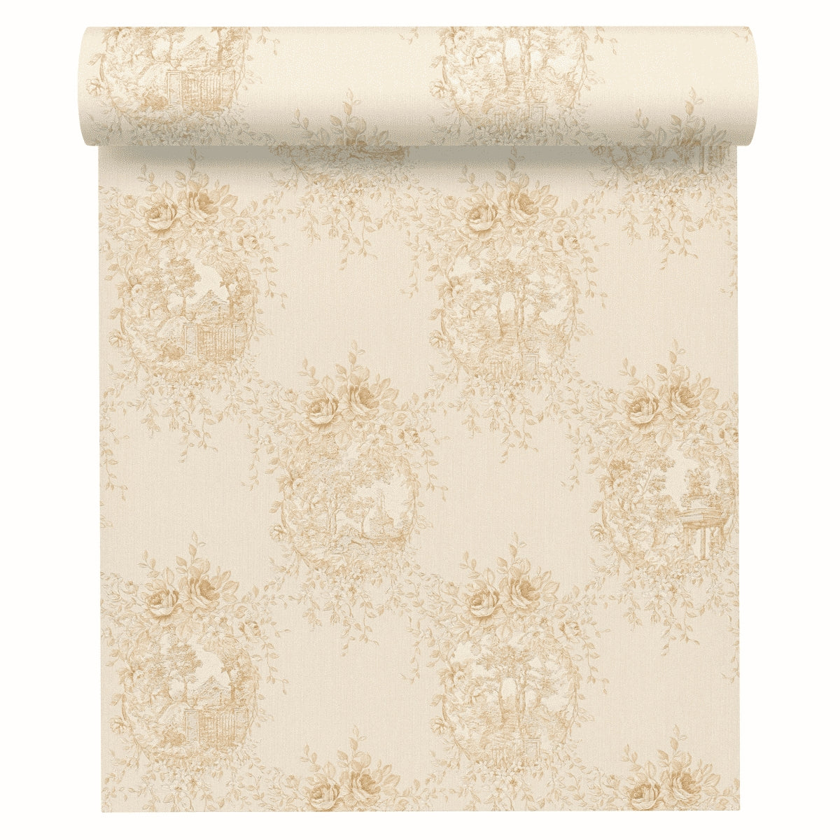 A.S. Création Blumentapete Blumen floral Tapete Gold 344994 Château 5 Wand