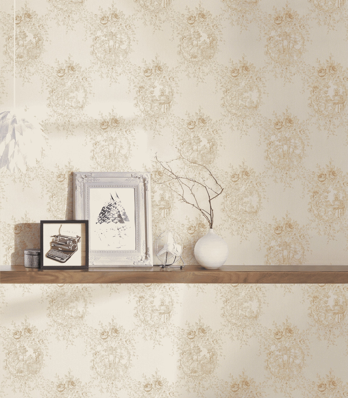 A.S. Création Blumentapete Blumen floral Tapete Gold 344994 Château 5 Wand