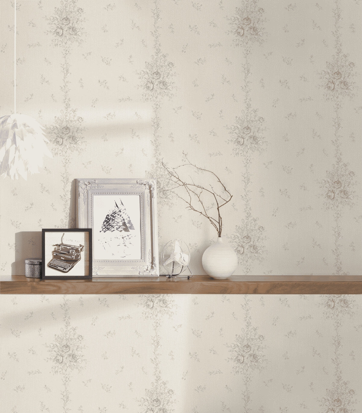 A.S. Création Blumentapete Blumen floral Tapete Grau 345005 Château 5 Wand