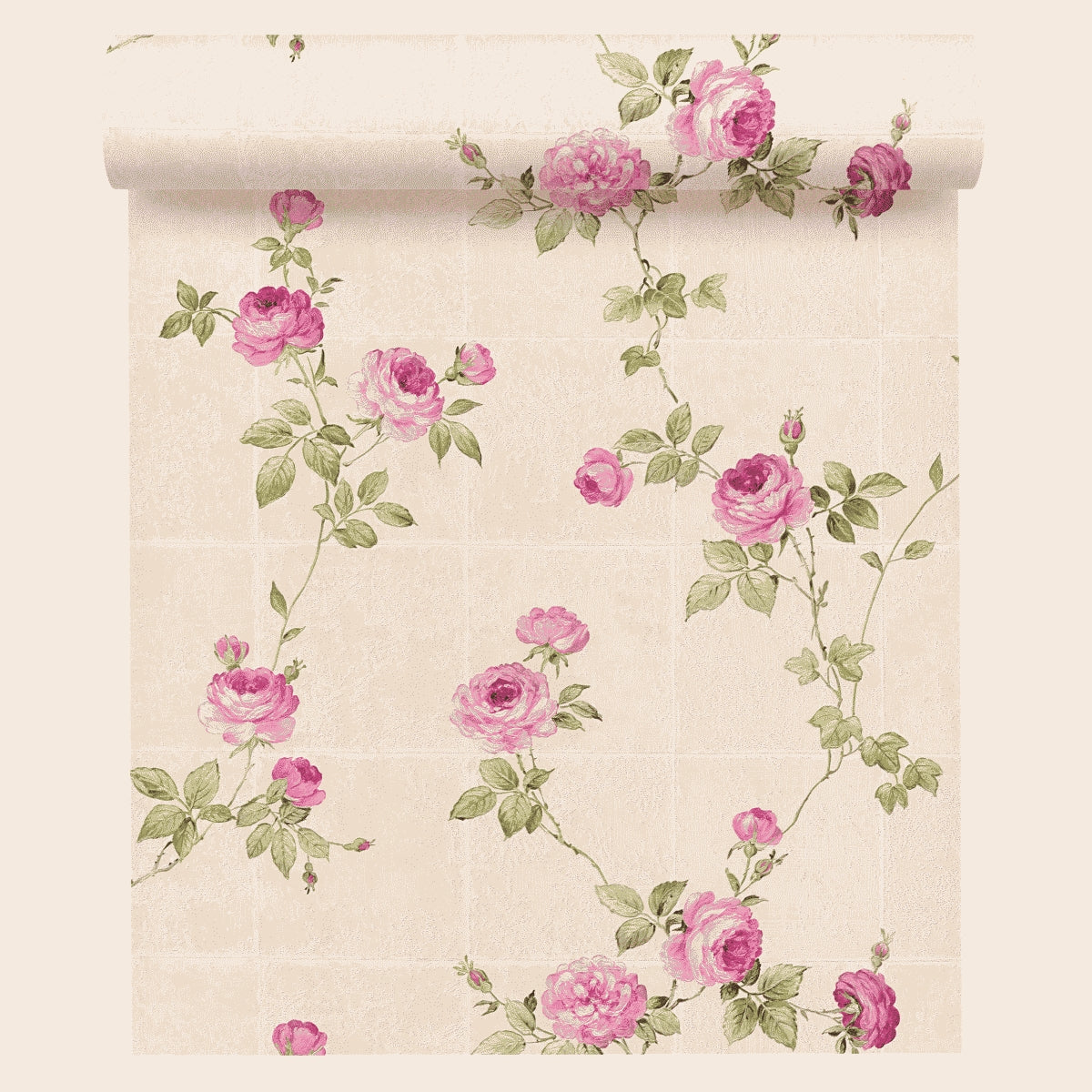 A.S. Création Blumentapete Blumen floral Tapete Rosa 345014 Château 5 Wand