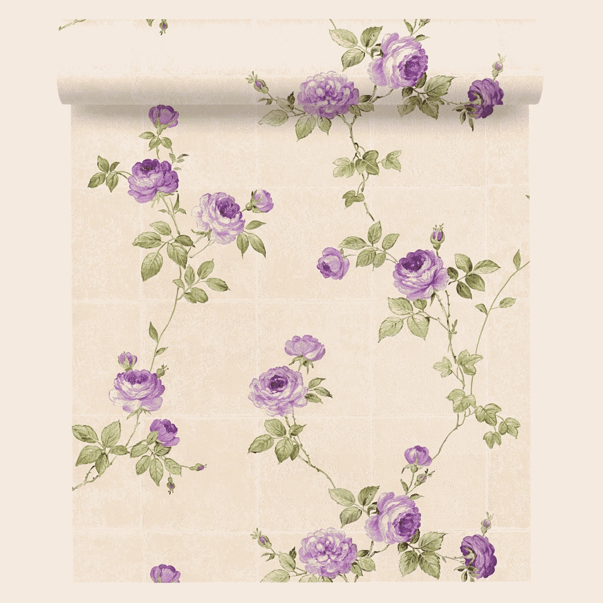 A.S. Création Blumentapete Violett 345015 Tapete Château 5 Wandtapete Design