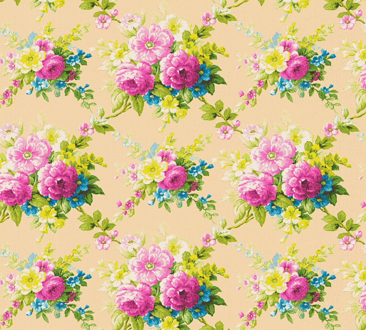 A.S. Création Blumentapete Blumen floral Tapete Bunt 345081 Château 5 Wand