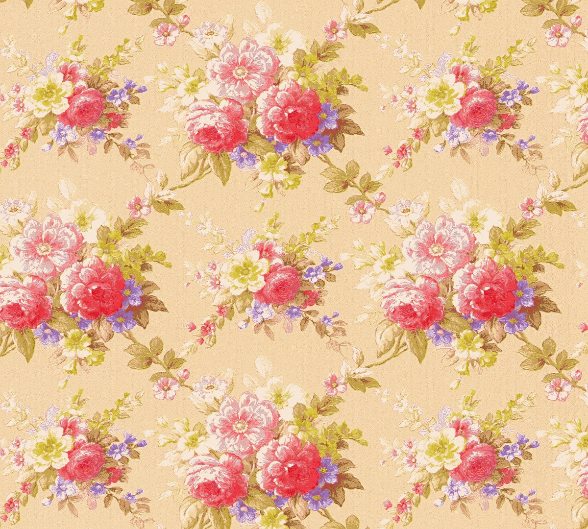 A.S. Création Blumentapete Blumen floral Tapete Bunt 345082 Château 5 Wand