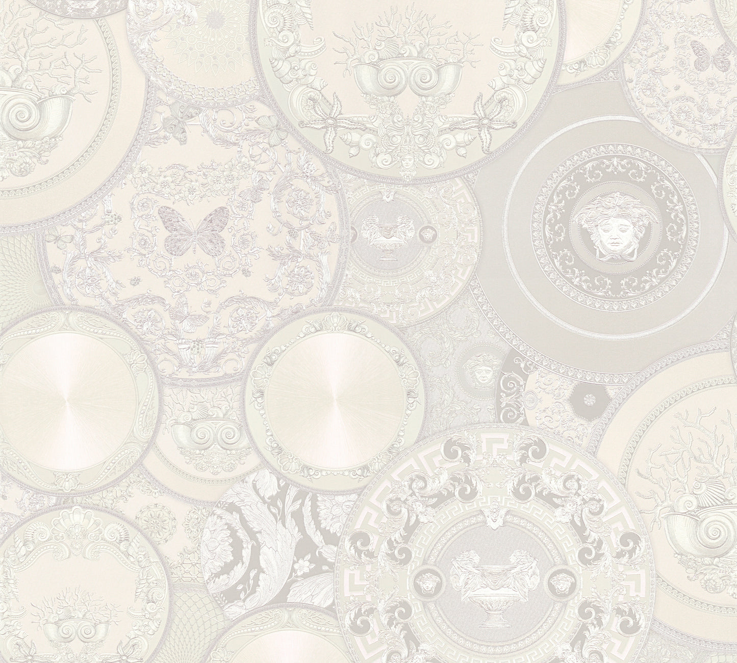 Versace Home Designtapete Silber 349014 Luxus Vlies Designertapete Tapete Design