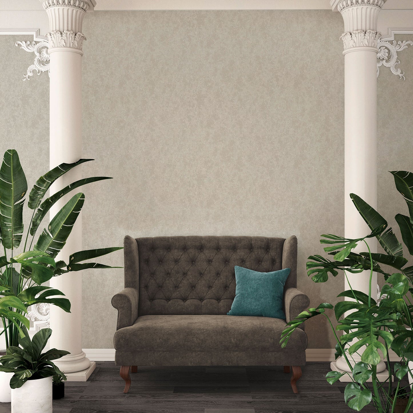 Versace Home Unitapete Grau 349035 Luxus Vlies Designertapete Tapete Design