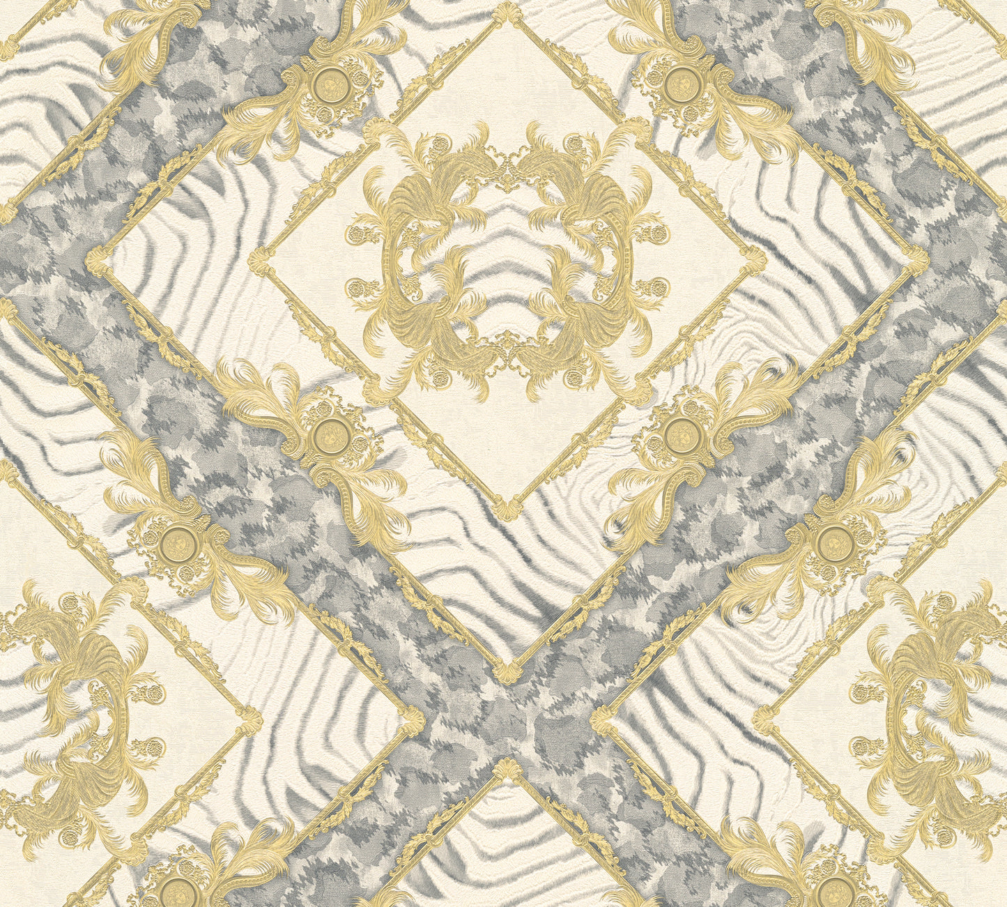Versace Home Designtapete Grau 349042 Luxus Vlies Designertapete Tapete Design