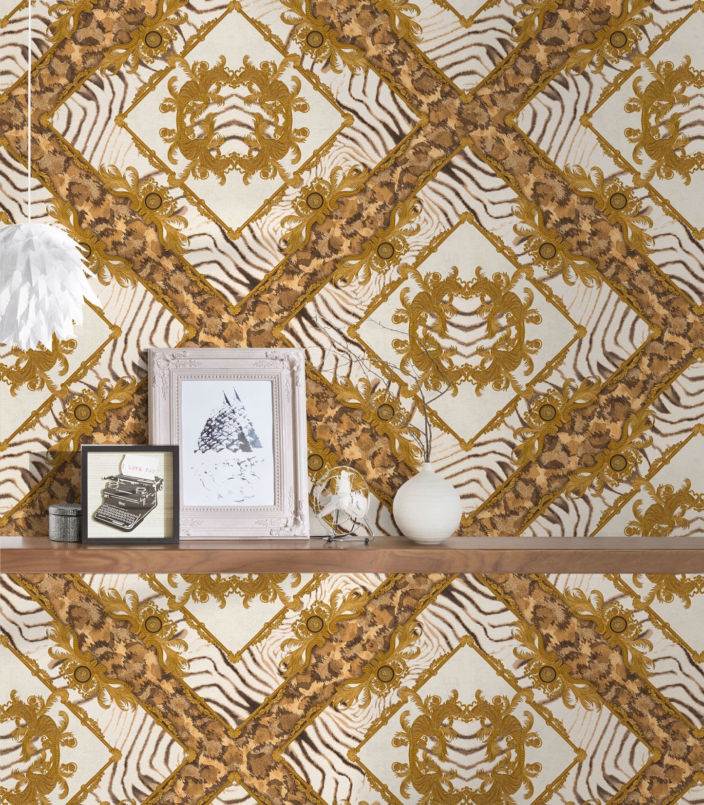 Versace Home Designtapete Gold 349043 Luxus Vlies Designertapete Tapete Design