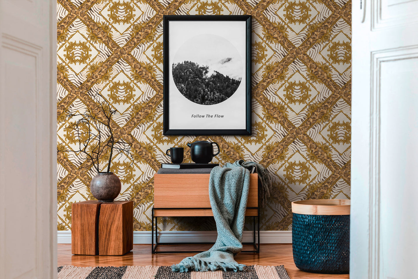 Versace Home Designtapete Gold 349043 Luxus Vlies Designertapete Tapete Design