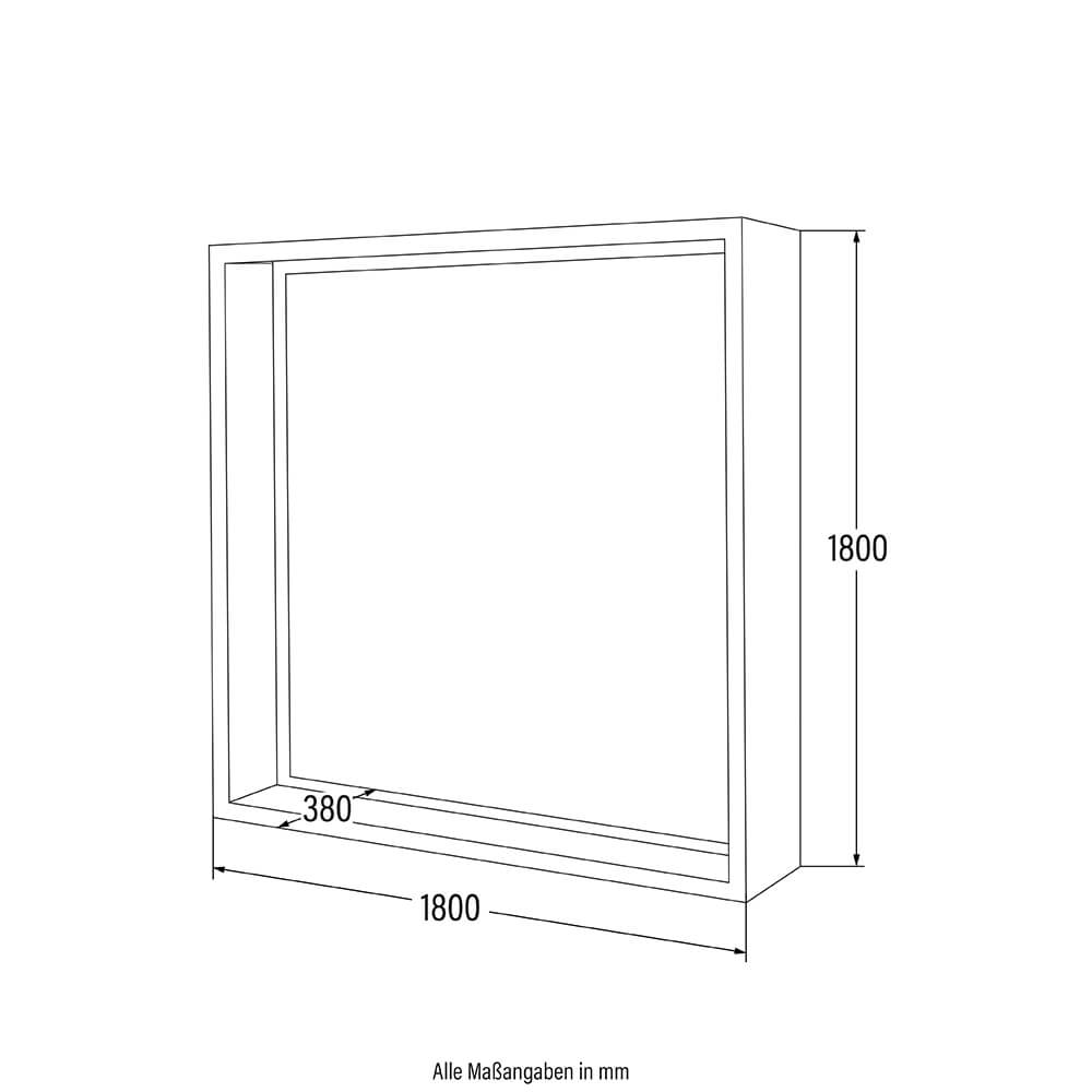 Holzlege 180x180 Edelrost Optik Kaminholzregal Feuerholz Kamin Holz Aufbewahrung
