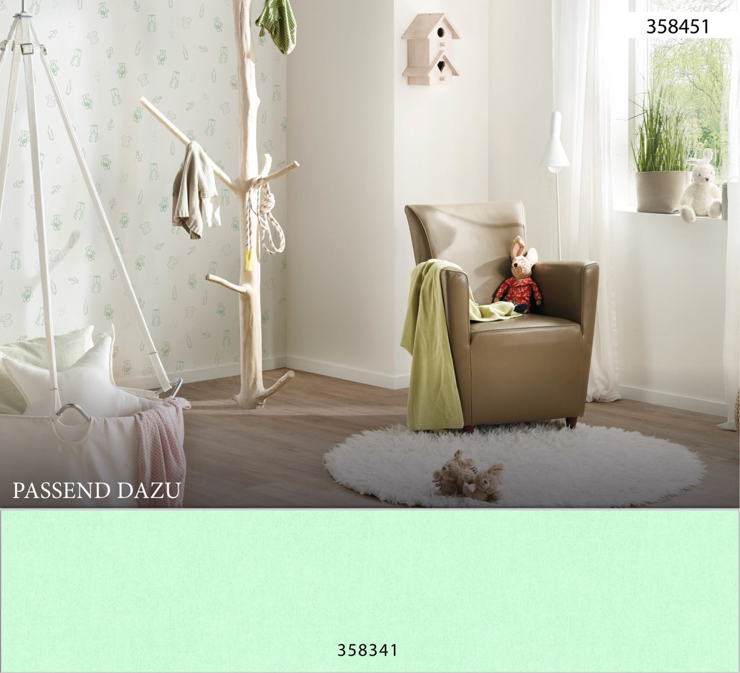Kinderzimmertapete Grün Vliestapete 358451 Wandtapete A.S. Création Tapete