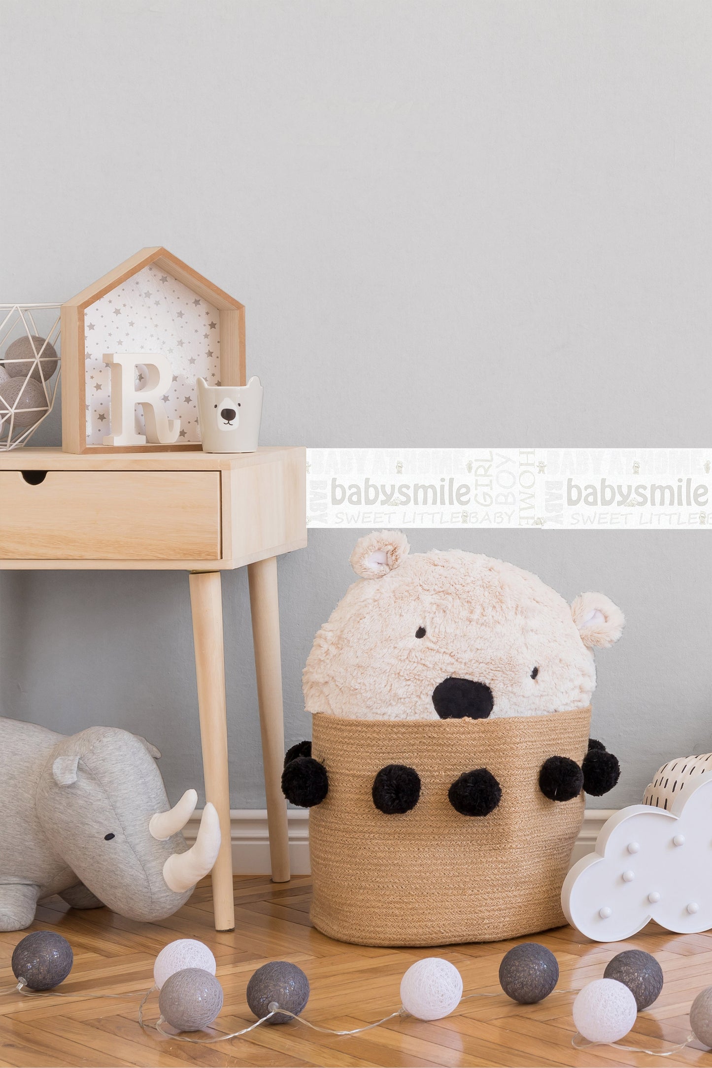 Bordüre Kinderzimmer Tapete Creme Baby Borte 358482 Wandtapete A.S. Création